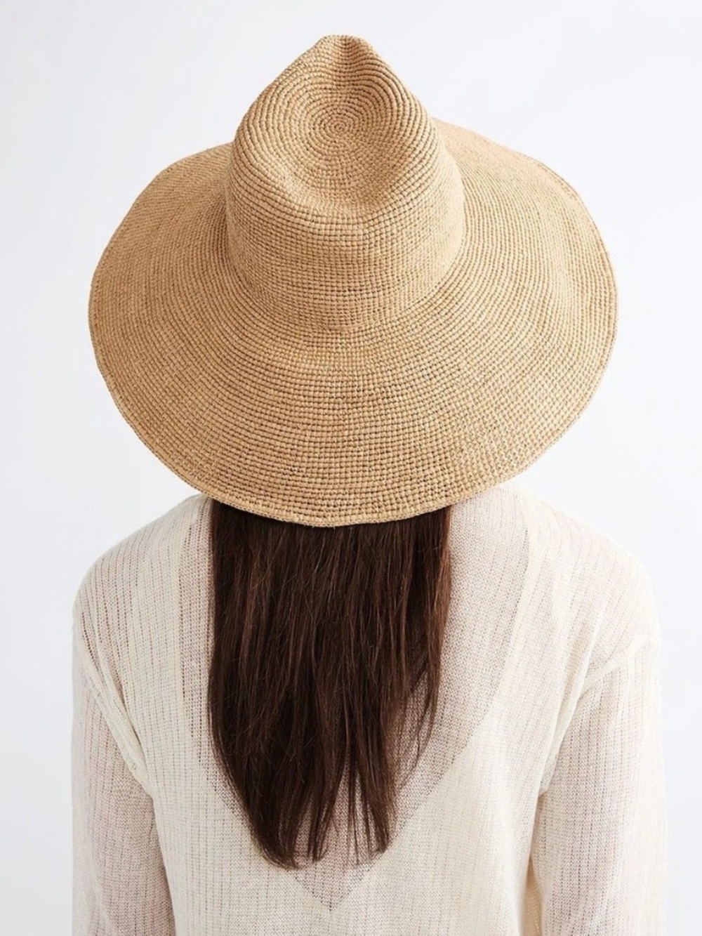 NWT Janessa Leoné Waverly Raffia Wide Brim Hat - Picture 2 of 7